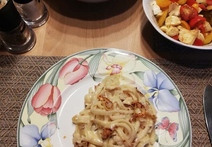 Käsespätzle aus der Pfanne Vegetarisch