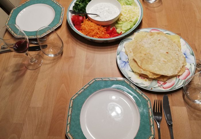 Tortilla / Fladenbrot Grundrezept für Wrap Burrito Quesadilla