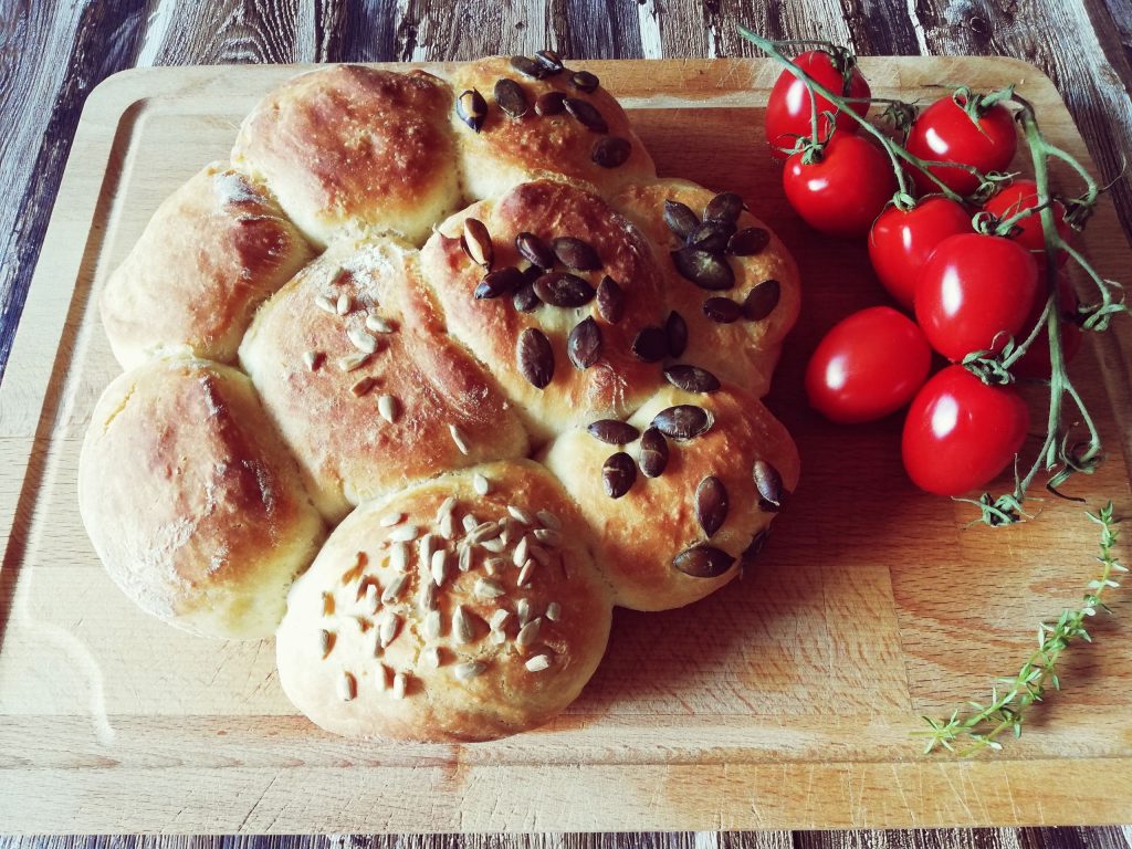 Brötchen selbstgemacht Partyrad – Christines Foodblog