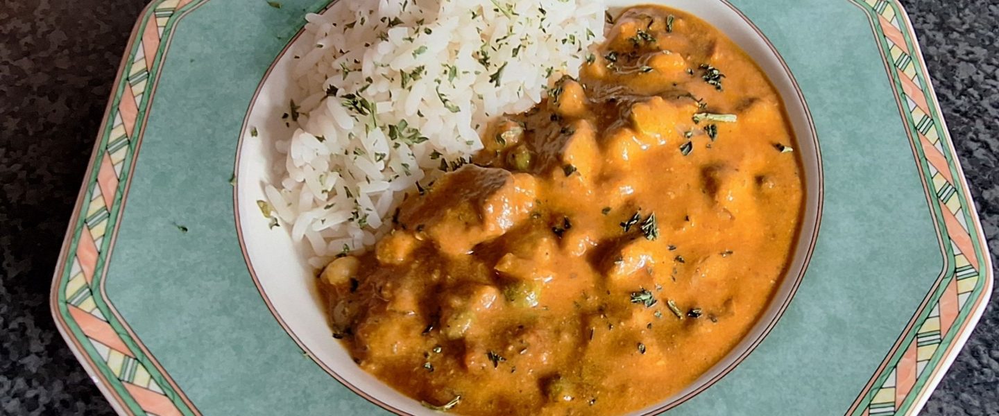 Indisches Curry mit Kichererbsen Vegan
