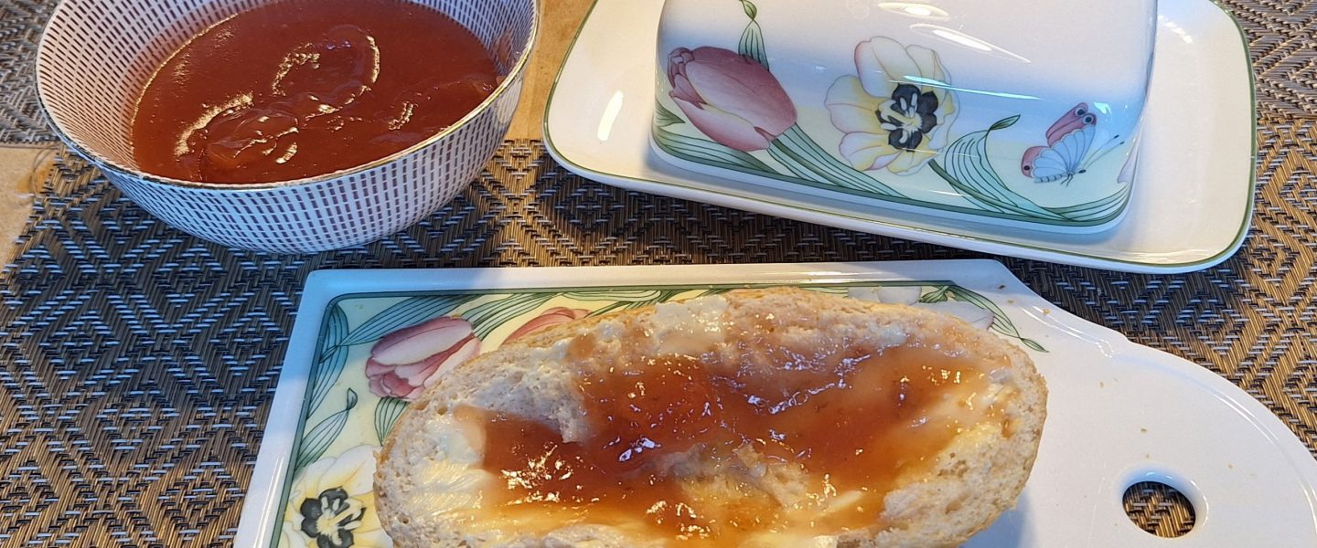 Pfirsisch Marmelade mit Amaretto Vegan