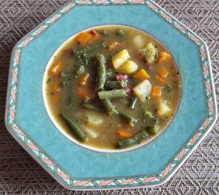 Grüne Bohnensuppe / Bibbelches Bohnesupp Vegan