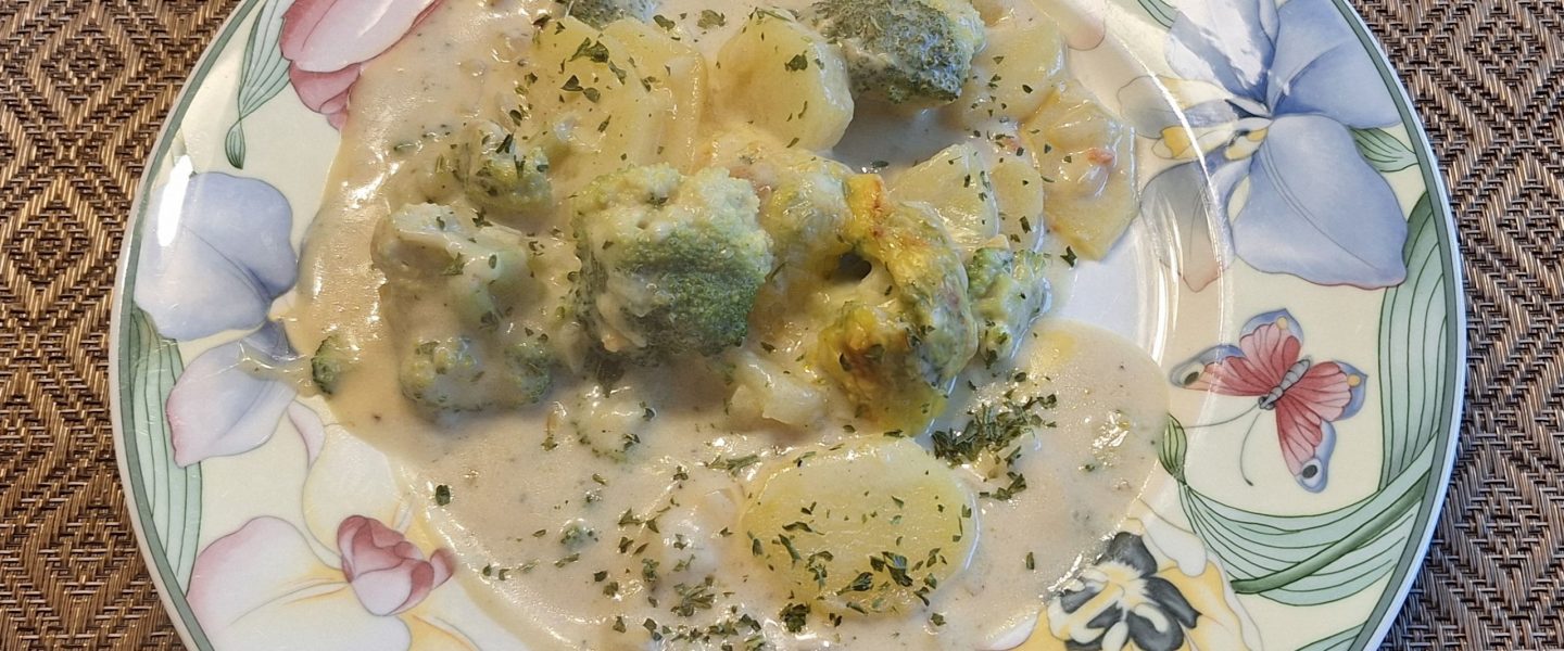 Kartoffel Brokkoli Auflauf Vegan