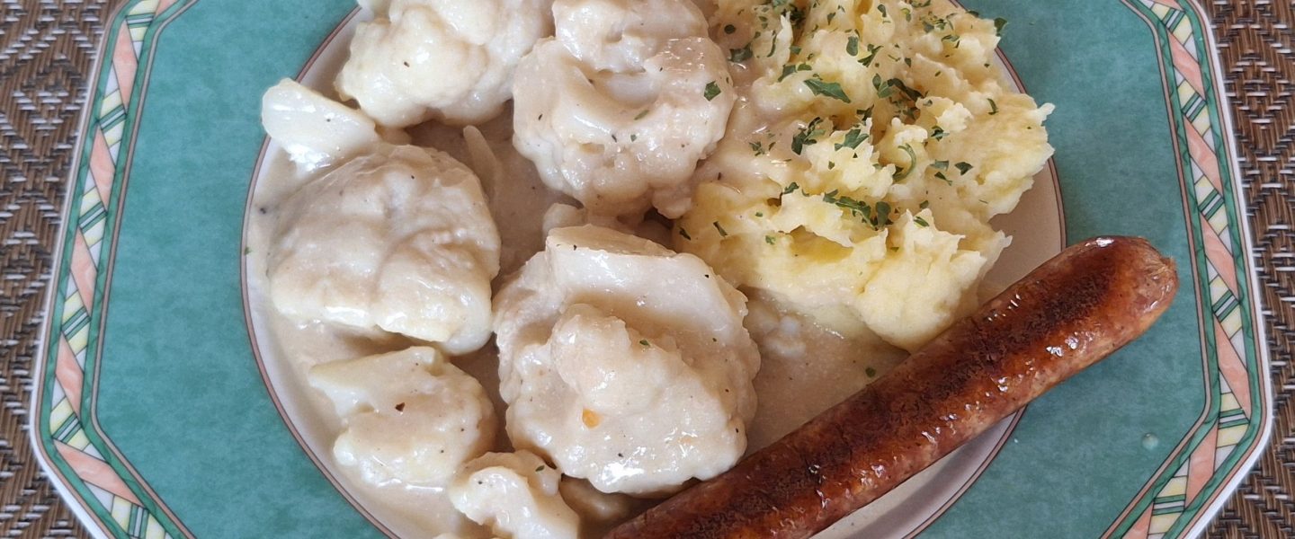 Blumenkohl mit Kartoffelpüree Vegan