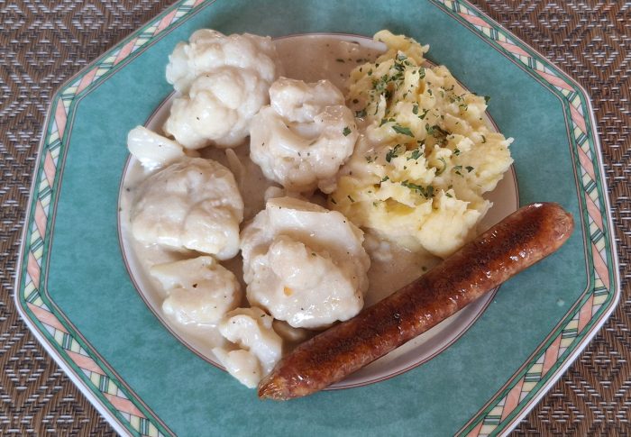 Blumenkohl mit Kartoffelpüree Vegan