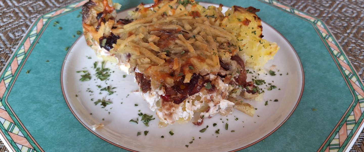 Smashed Potatoes Tarte / Kartoffel Tarte Vegan