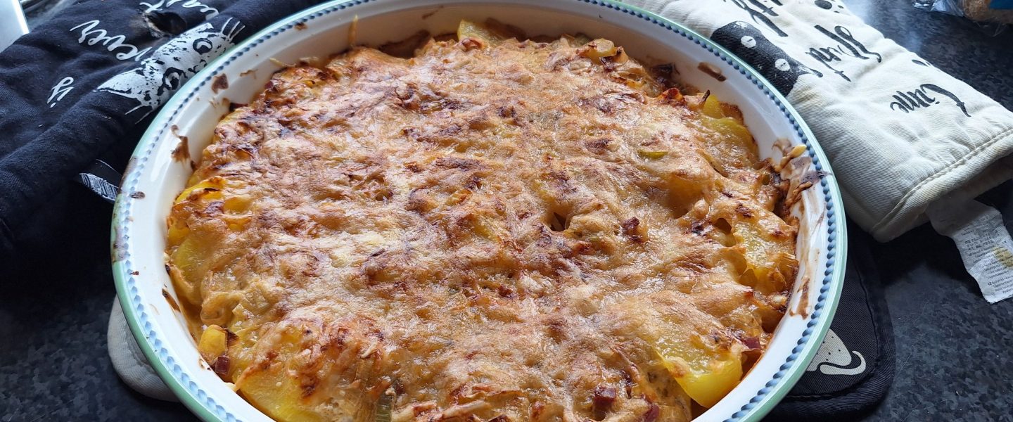 Kartoffel Lauch Auflauf Vegan